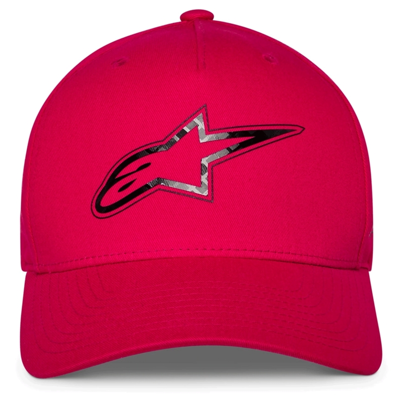Casquette Alpinestars en fibre de carbone rouge