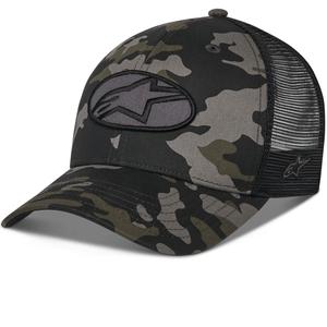Casquette Alpinestars Oblique Camo Trucker noire-camouflage-noire