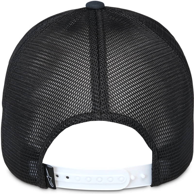 Casquette de camionneur Alpinestars Aorbit blanche-bleue-noire