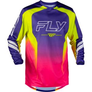 Maillot de motocross FLY Racing F-16 Raze violet-rouge-jaune
