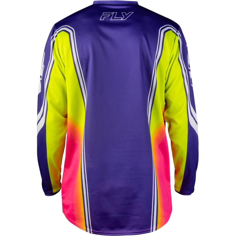 Maillot de motocross FLY Racing F-16 Raze violet-rouge-jaune