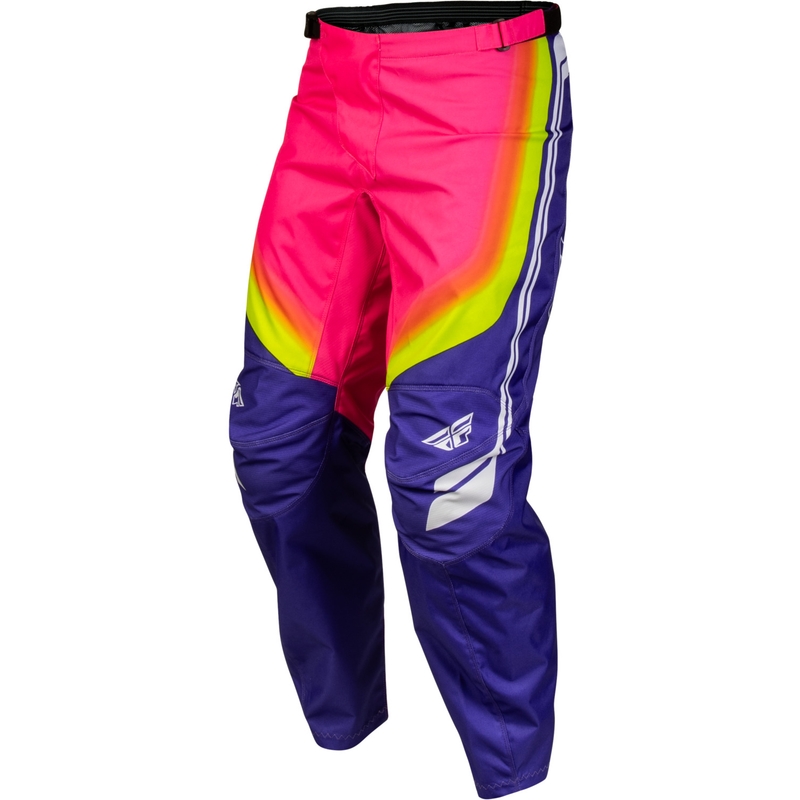 Pantalon de motocross FLY Racing F-16 Raze violet-rouge-jaune