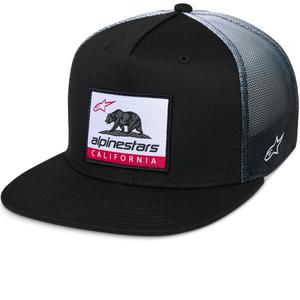 Casquette de camionneur Alpinestars Cali Gradient noire et blanche