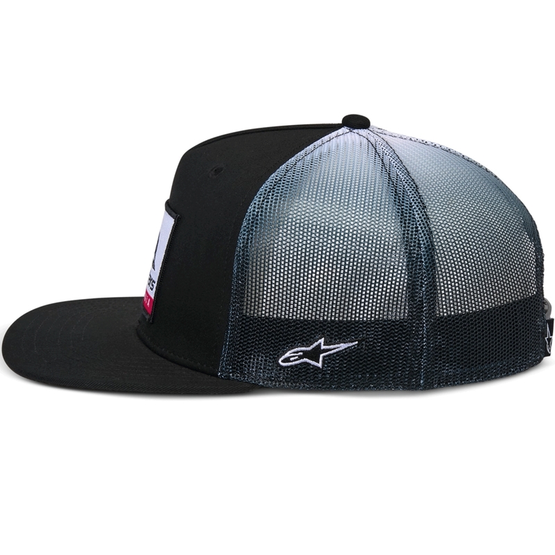 Casquette de camionneur Alpinestars Cali Gradient noire et blanche