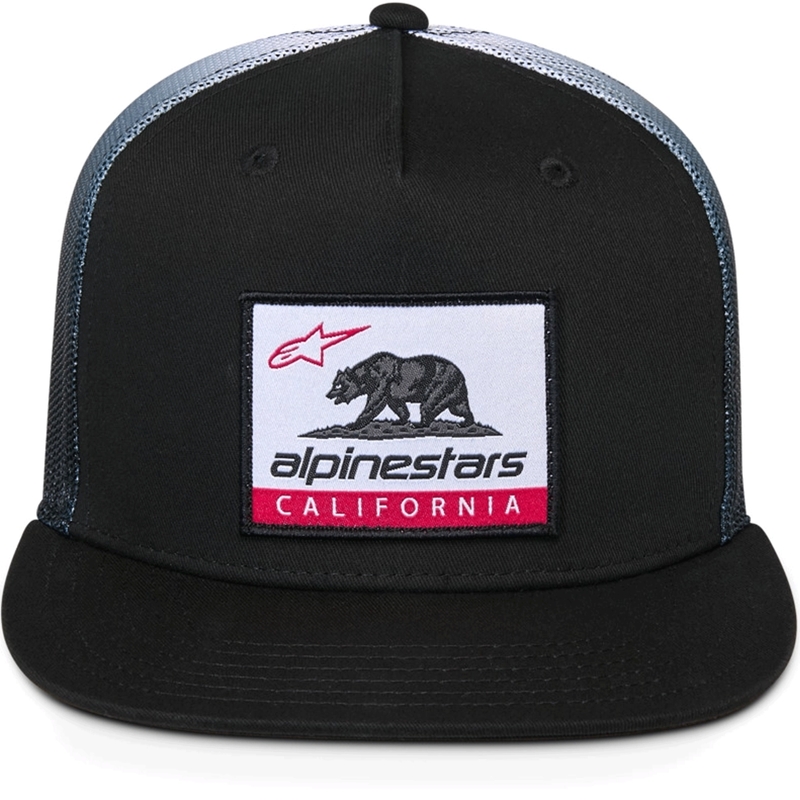 Casquette de camionneur Alpinestars Cali Gradient noire et blanche