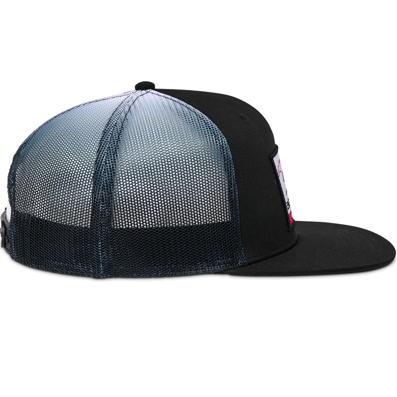 Casquette de camionneur Alpinestars Cali Gradient noire et blanche