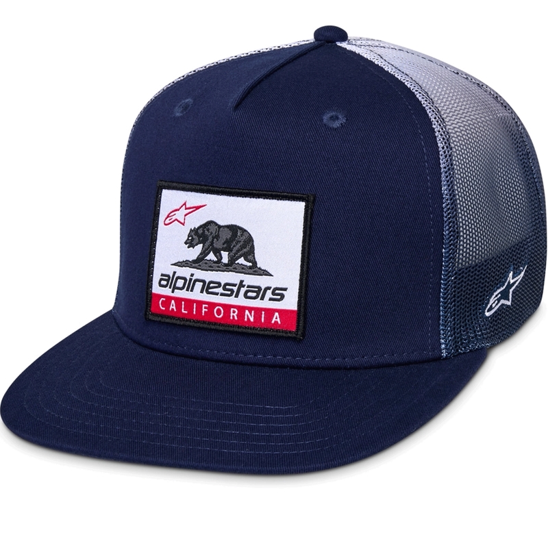 Casquette de camionneur Alpinestars Cali Gradient bleu et blanc