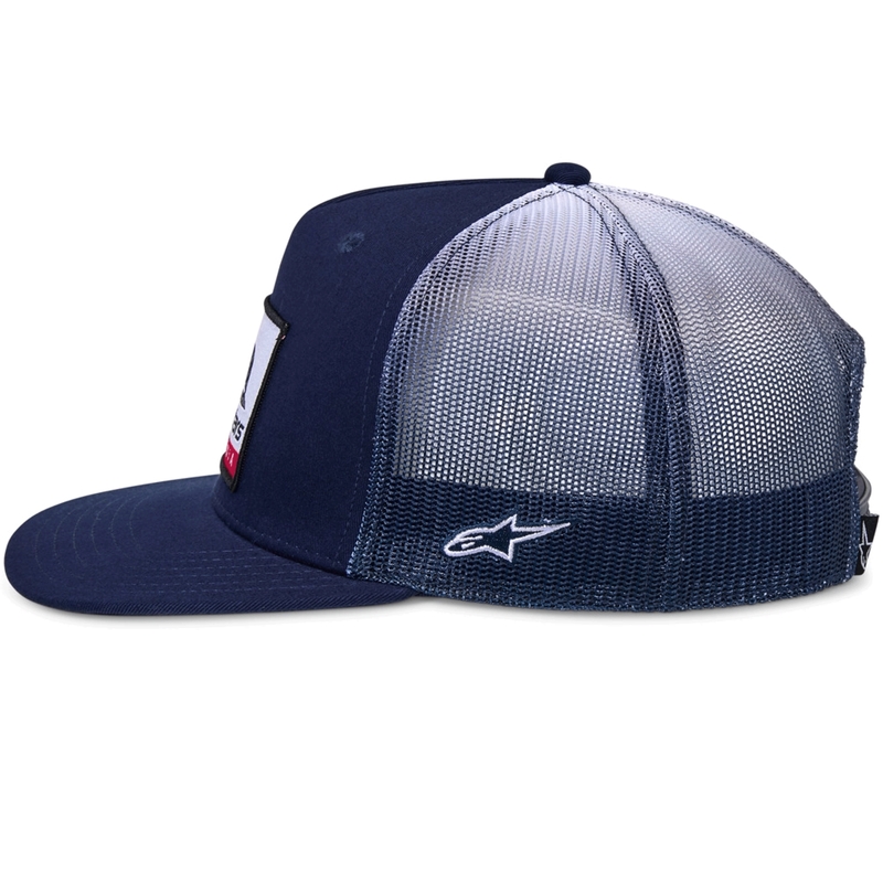 Casquette de camionneur Alpinestars Cali Gradient bleu et blanc