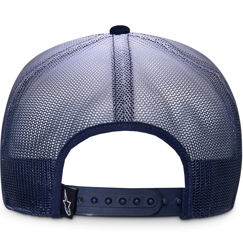 Casquette de camionneur Alpinestars Cali Gradient bleu et blanc