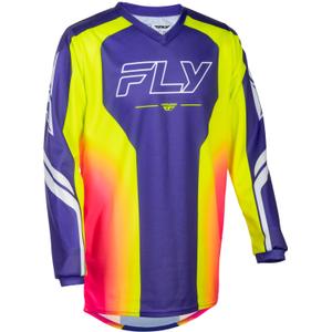 Maillot de motocross enfant FLY Racing F-16 Raze violet-rouge-jaune