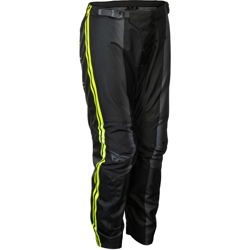 Pantalon de motocross enfant FLY Racing F-16 Raze noir-jaune fluo