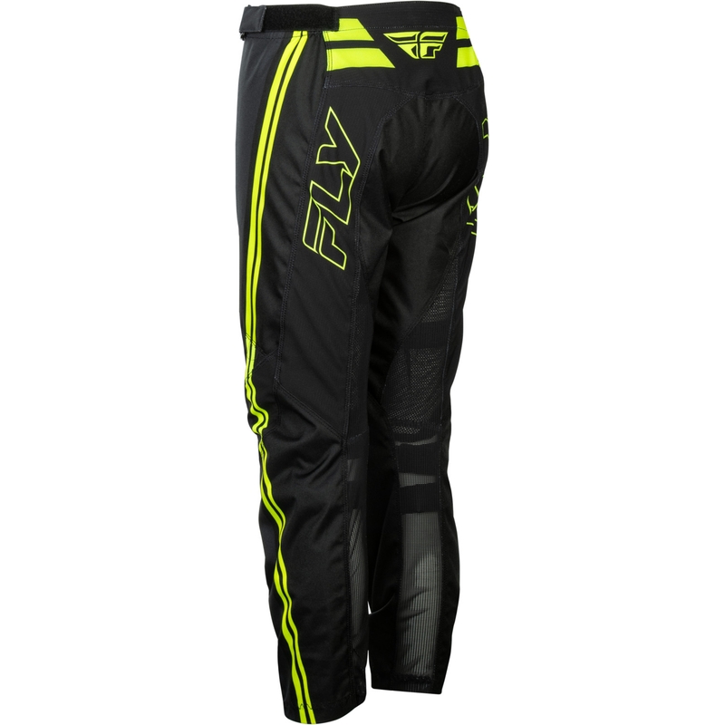 Pantalon de motocross enfant FLY Racing F-16 Raze noir-jaune fluo