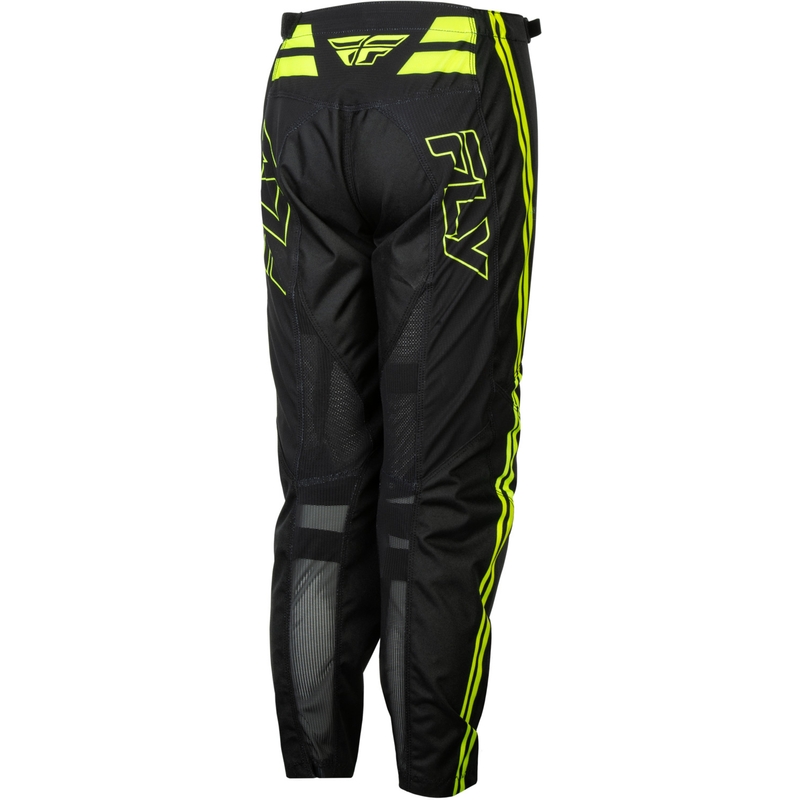 Pantalon de motocross enfant FLY Racing F-16 Raze noir-jaune fluo