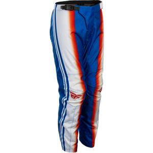 Pantalon de motocross enfant FLY Racing F-16 Raze rouge-blanc-bleu