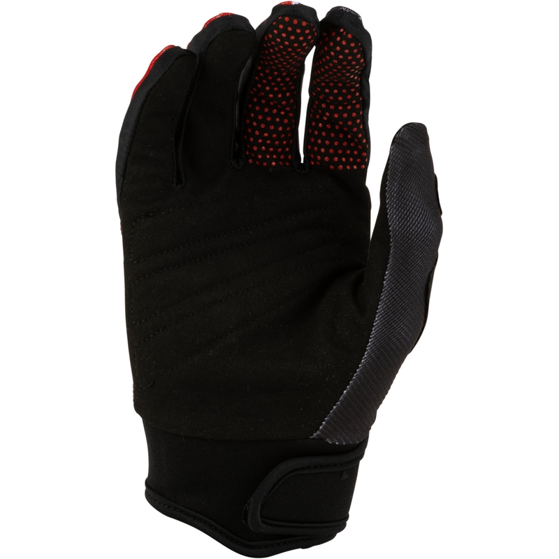 Gants de motocross pour enfants FLY Racing F-16 Raze noir-rouge-blanc