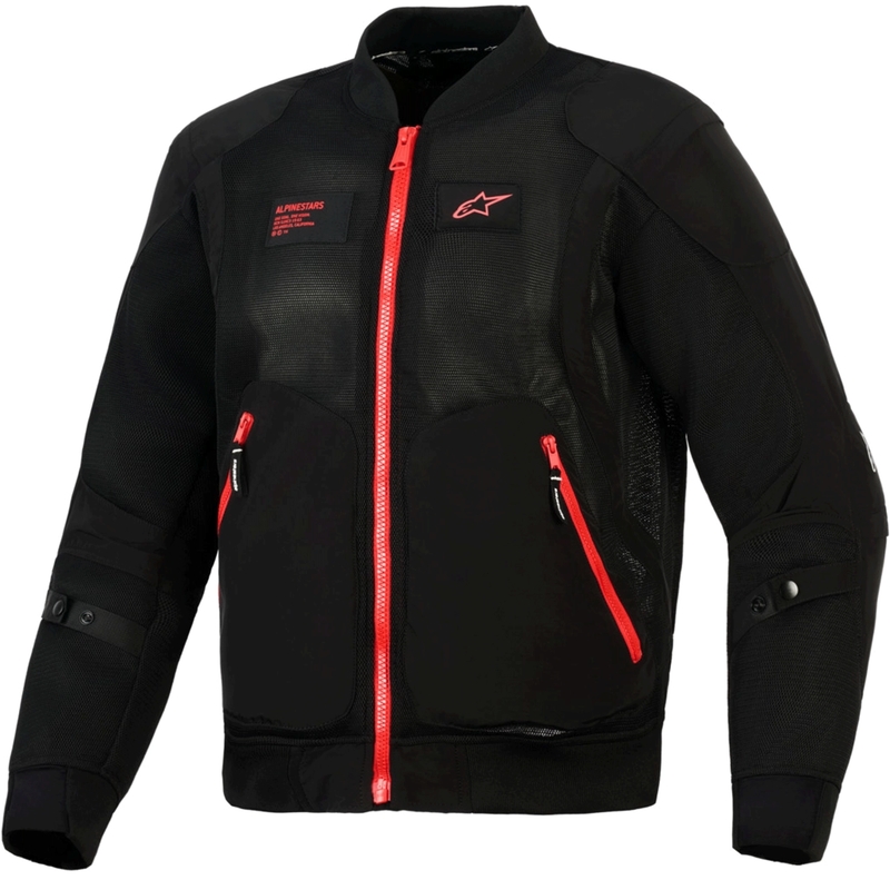 Blouson de moto Alpinestars Flight Air noir et rouge