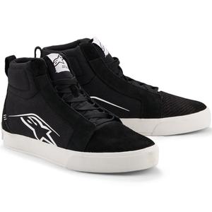Bottes de moto Alpinestars Ride-63 en toile, noir et blanc