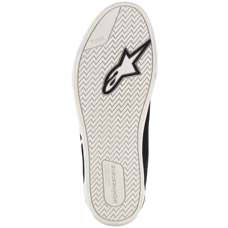 Bottes de moto Alpinestars Ride-63 en toile, noir et blanc