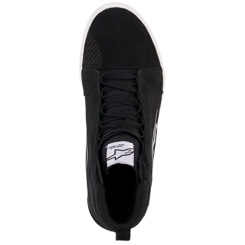 Bottes de moto Alpinestars Ride-63 en toile, noir et blanc