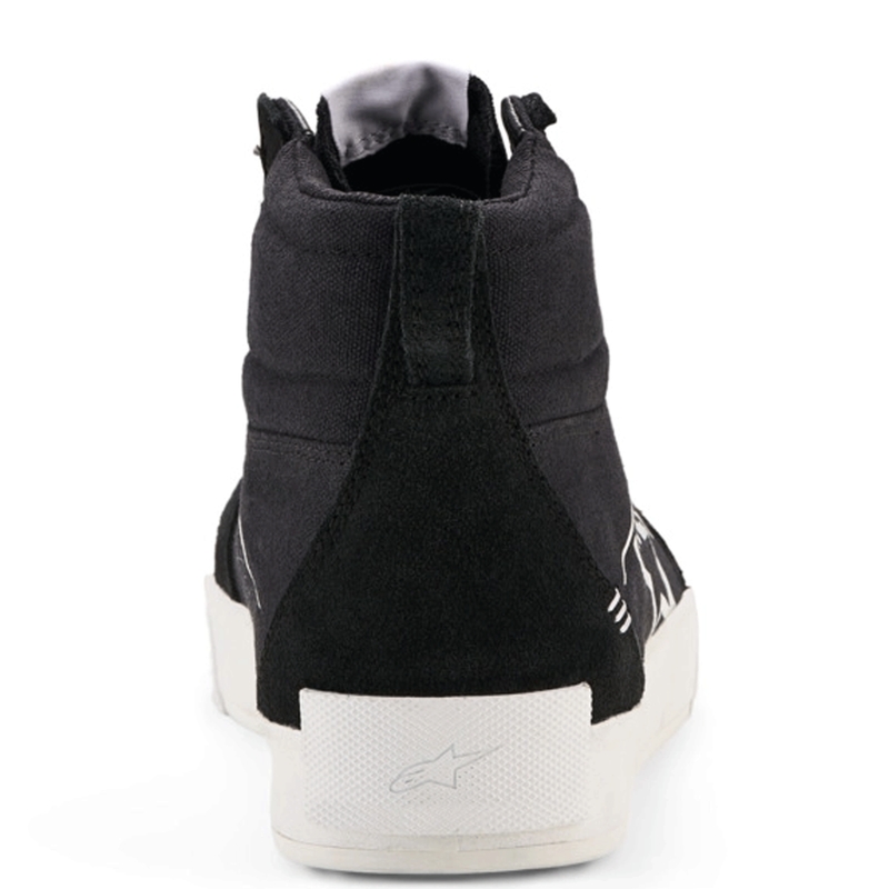 Bottes de moto Alpinestars Ride-63 en toile, noir et blanc