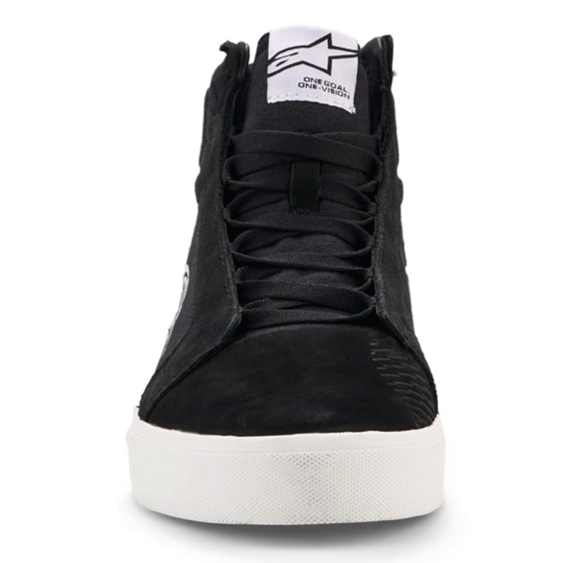 Bottes de moto Alpinestars Ride-63 en toile, noir et blanc