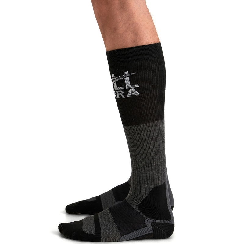 Chaussettes Alpinestars AT 8 en mérinos gris-noir