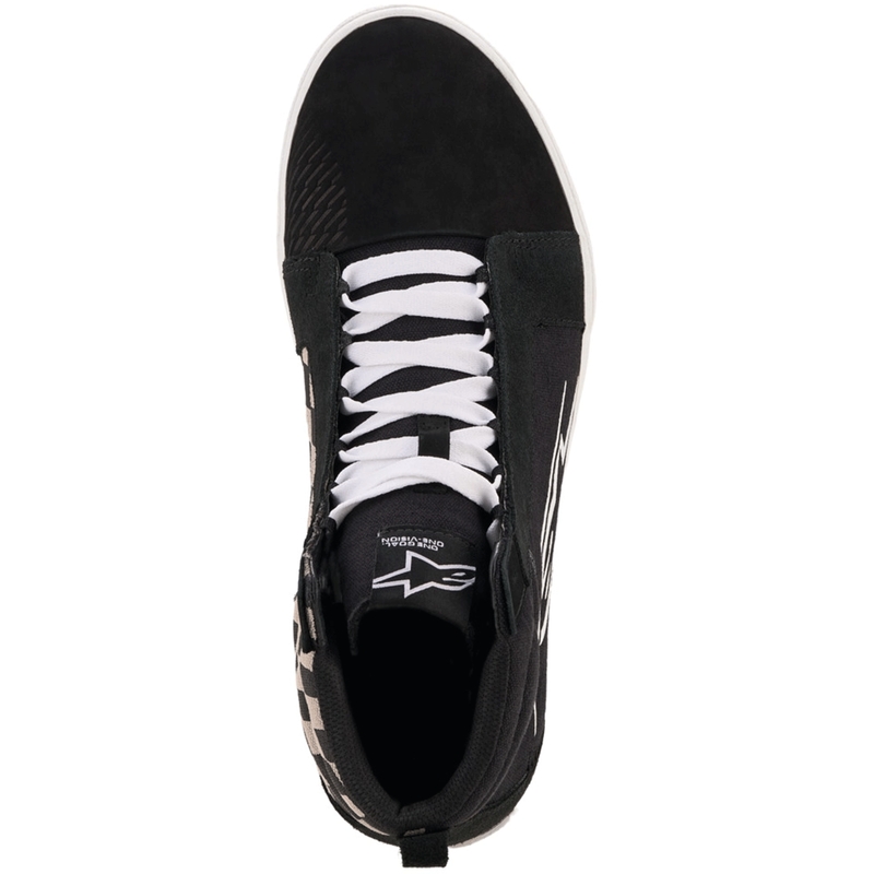 Bottes de moto Alpinestars Ride-63 en toile, noir et gris clair