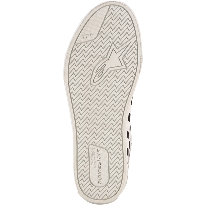 Bottes de moto Alpinestars Ride-63 en toile, noir-beige-blanc