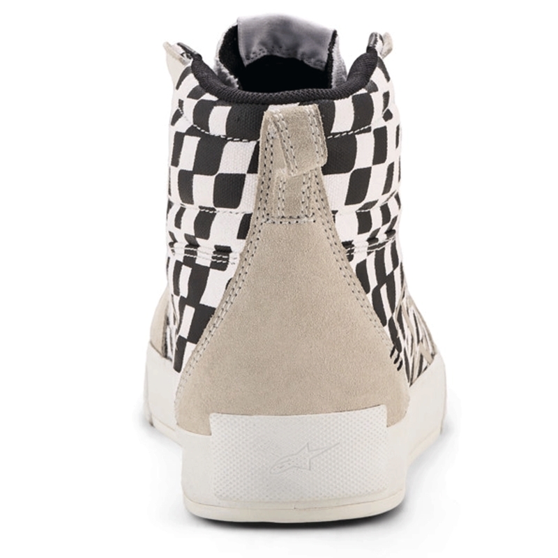 Bottes de moto Alpinestars Ride-63 en toile, noir-beige-blanc