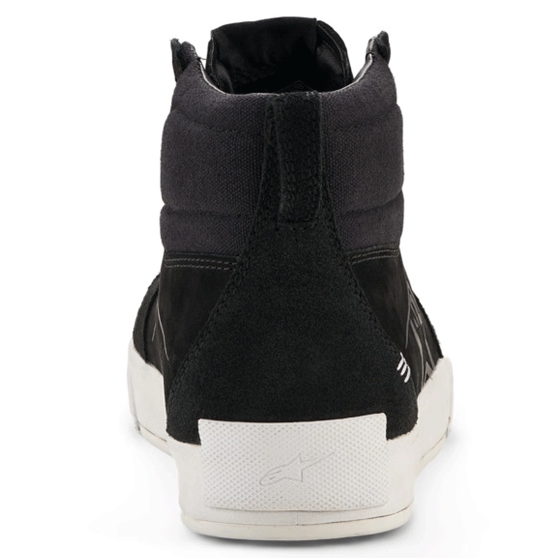 Bottes de moto Alpinestars Ride-63 en cuir noir et blanc