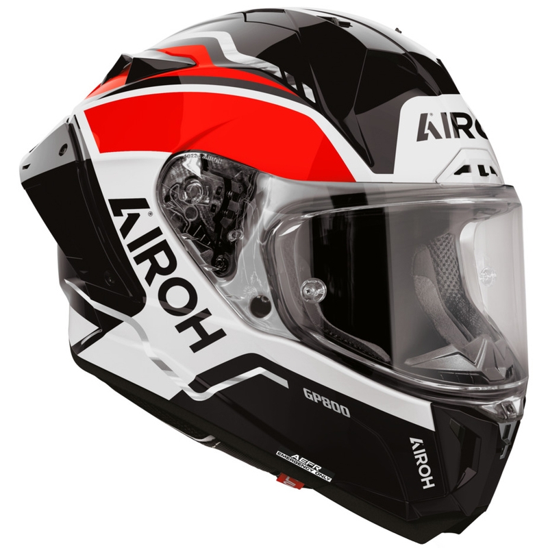 Casque intégral de moto Airoh GP 800 Lane rouge