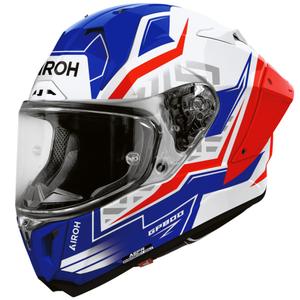 Casque intégral de moto Airoh GP 800 Victory bleu-rouge