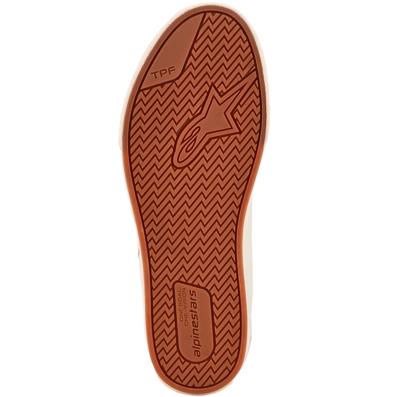 Bottes de moto en cuir Alpinestars Ride-63 Blanc-Gris-Marron