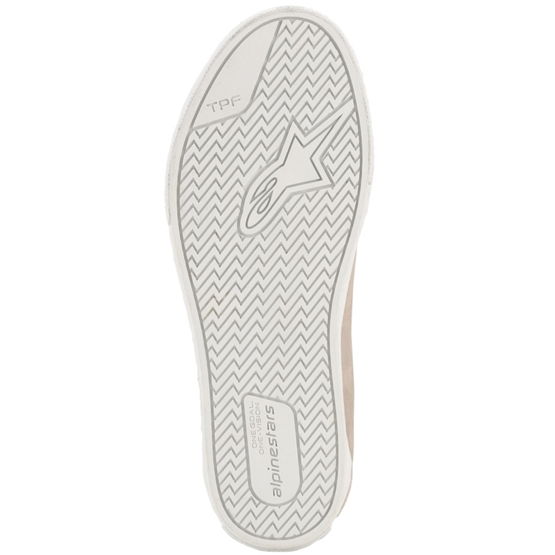 Bottes de moto Alpinestars Ride-63 en cuir blanc