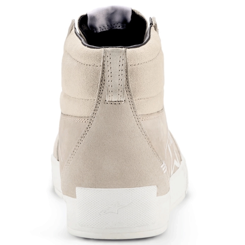 Bottes de moto Alpinestars Ride-63 en cuir blanc