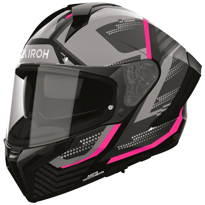 Casque intégral de moto Airoh Matryx Starburst rose mat
