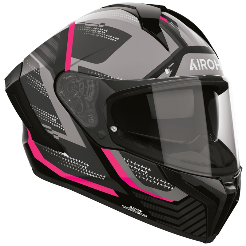 Casque intégral de moto Airoh Matryx Starburst rose mat