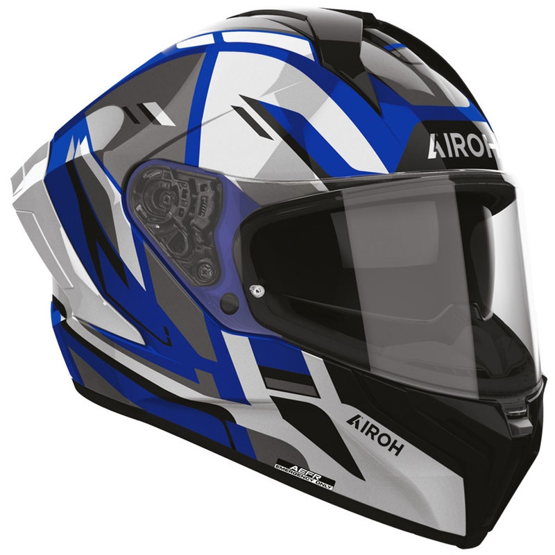 Casque intégral de moto Airoh Matryx Sentry bleu