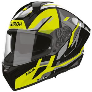 Casque intégral de moto Airoh Matryx Sentry jaune