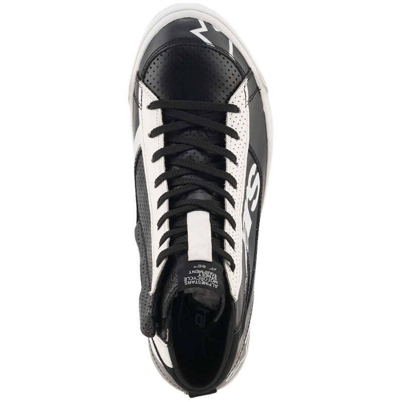 Bottes de moto Alpinestars Stated Flair noires et blanches