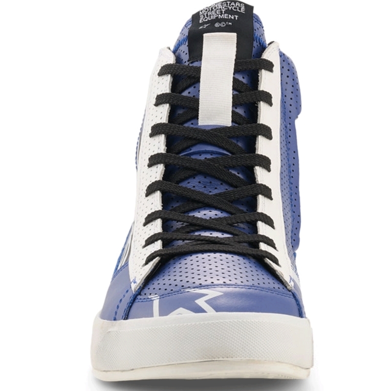 Bottes de moto Alpinestars Stated Flair bleu-blanc-noir