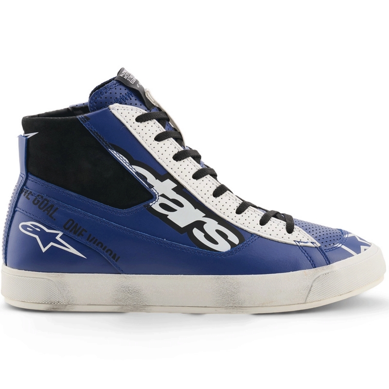 Bottes de moto Alpinestars Stated Flair bleu-blanc-noir