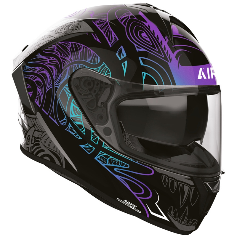 Casque intégral de moto Airoh Spark 2 Silk noir-violet