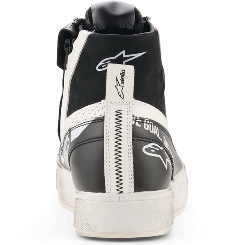 Bottes de moto Alpinestars Stella Stated Flair pour femmes, noir et blanc