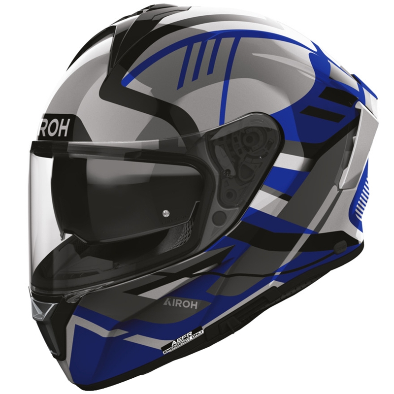 Casque intégral de moto Airoh Spark 2 Luma bleu