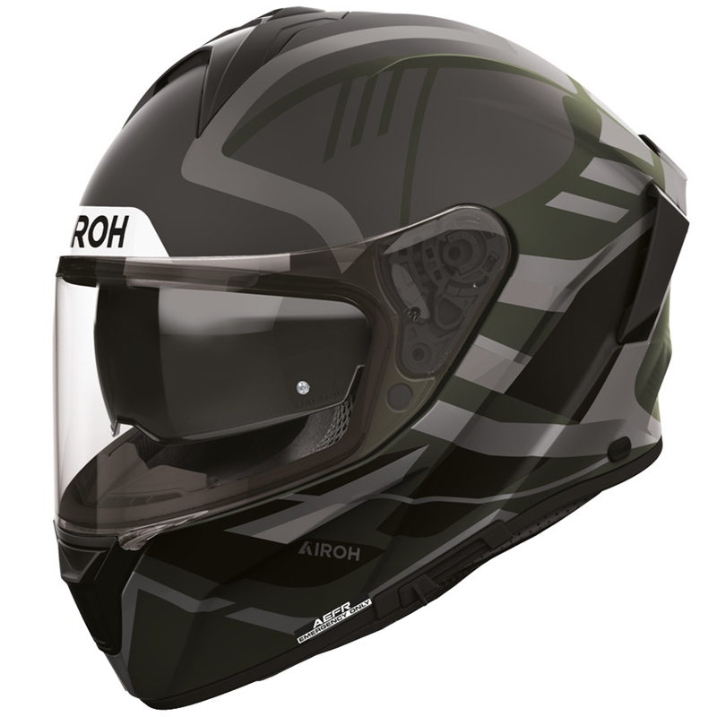 Casque intégral de moto Airoh Spark 2 Luma vert mat