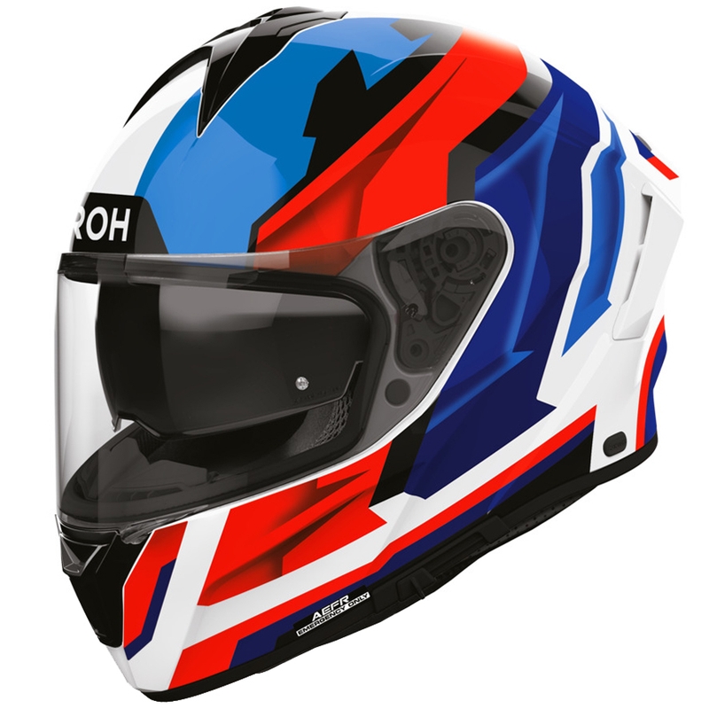 Casque intégral de moto Airoh Spark 2 Blade bleu-rouge