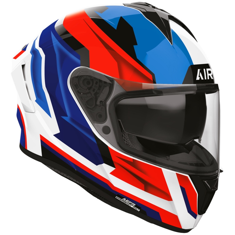 Casque intégral de moto Airoh Spark 2 Blade bleu-rouge