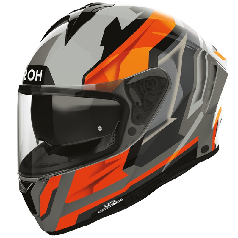 Casque intégral de moto Airoh Spark 2 Blade orange fluo