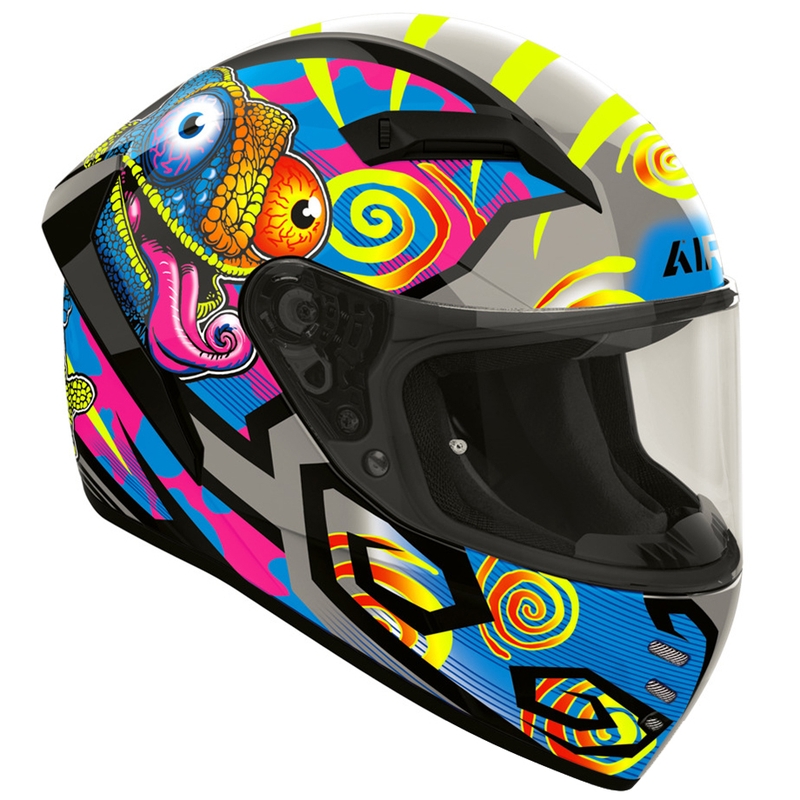 Casque intégral de moto Airoh Connor Chameleon multicolore